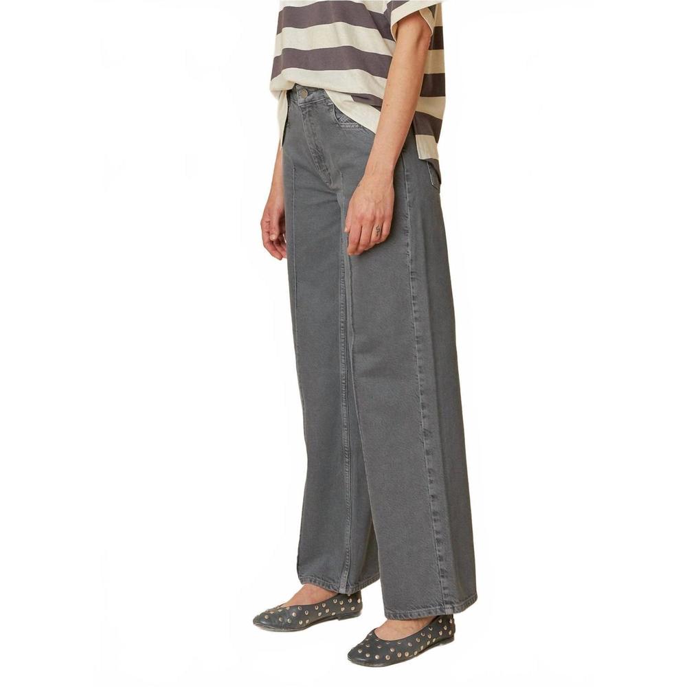 NEW INDI & COLD garmet-dye twill pants in antracita